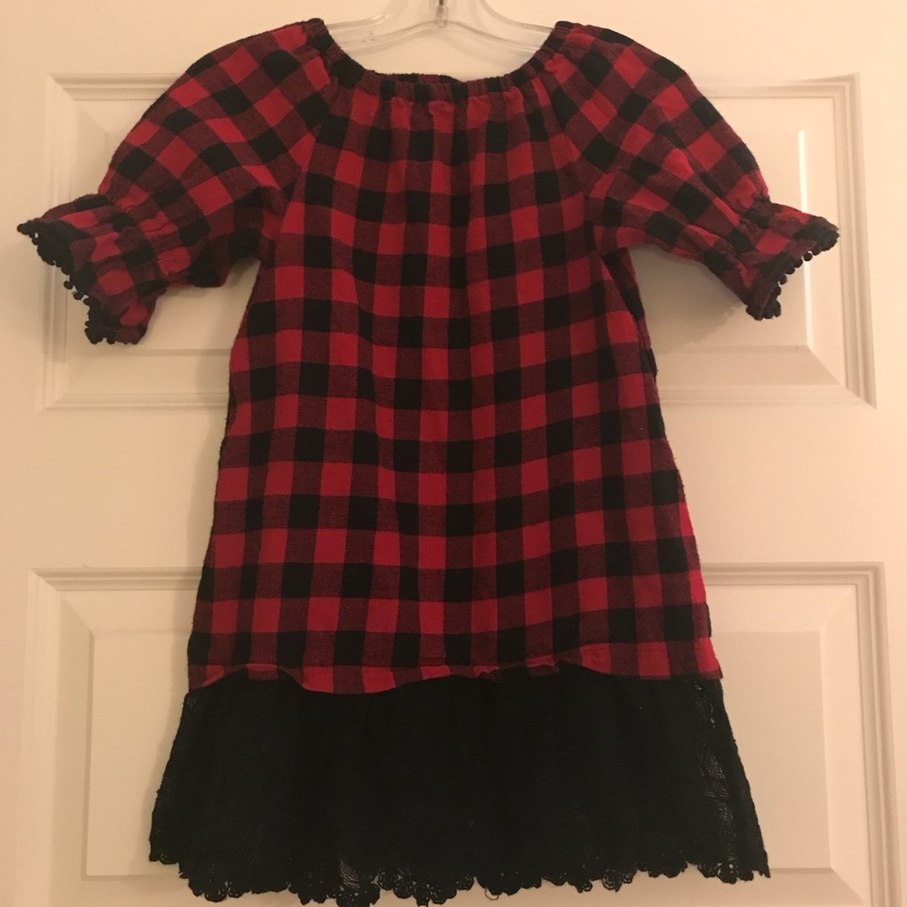 Buffalo plaid dress